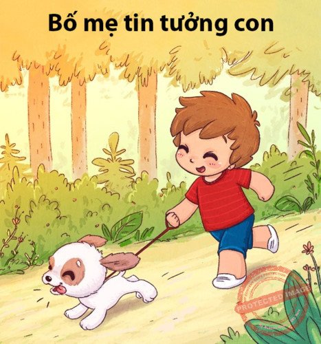 Sự tin tưởng của cha mẹ sẽ giúp con cái tin tưởng vào chính mình, cảm thấy được tôn trọng và yêu thương.