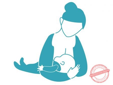 Tư thế cho con bú bóng bầu dục