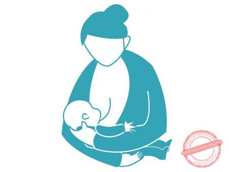 Tư thế cho con bú hình nôi – cánh tay phía đối diện