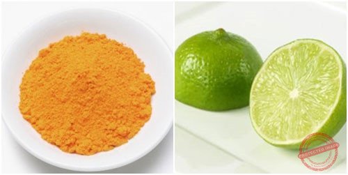Bột nghệ và chanh nhanh chóng đánh bay nám da