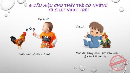 6 dấu hiệu cho thấy con bạn có trí tuệ vượt trội