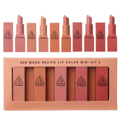 GiftSet Son 3CE Mood Recipe Lip Color Mini Kit 2